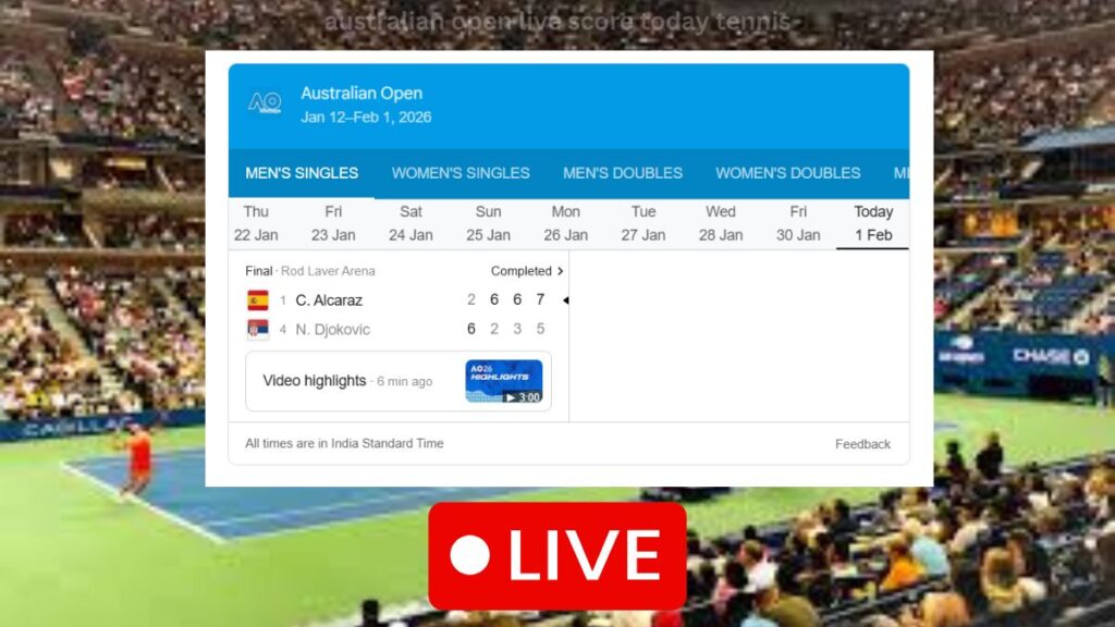 djokovic vs alcaraz score